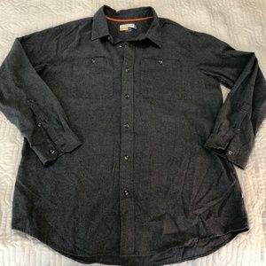 Grey Flannel Button Up Shirt Hunting Gear
